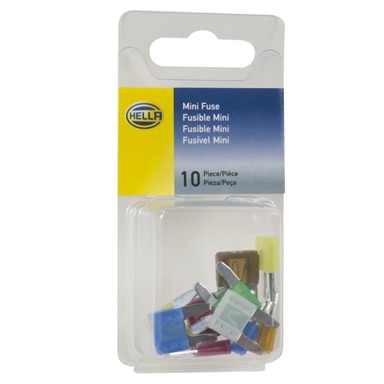 Hella Fuse Assortment Kit, Mini-flat (atm) - 10-piece